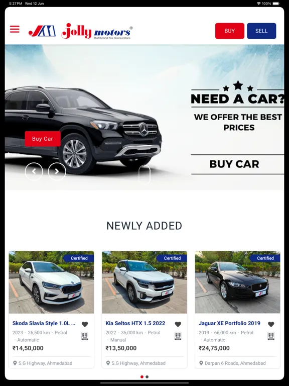 Screenshot di Jolly Motors App iPad 