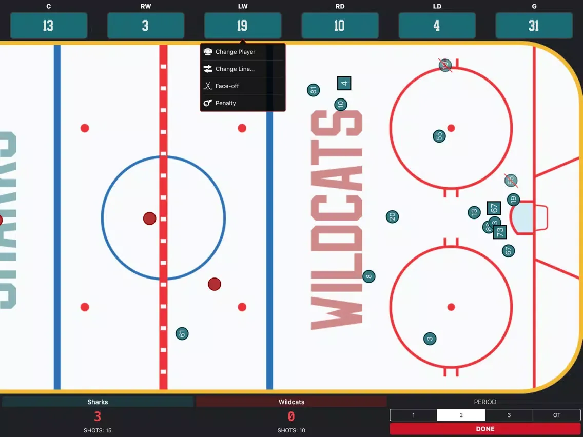 Goaliath Hockey Stats Tracker iPad  Ekran Görüntüleri