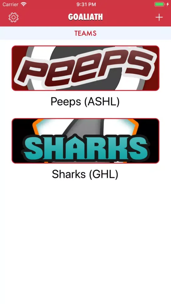 Goaliath Hockey Stats Tracker Ekran Görüntüleri