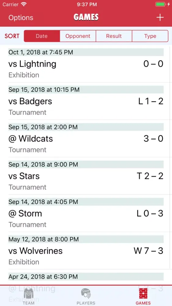 Goaliath Hockey Stats Tracker Ekran Görüntüleri
