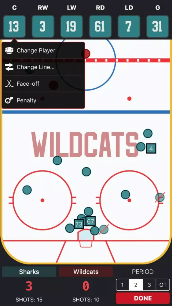 Goaliath Hockey Stats Tracker Ekran Görüntüleri