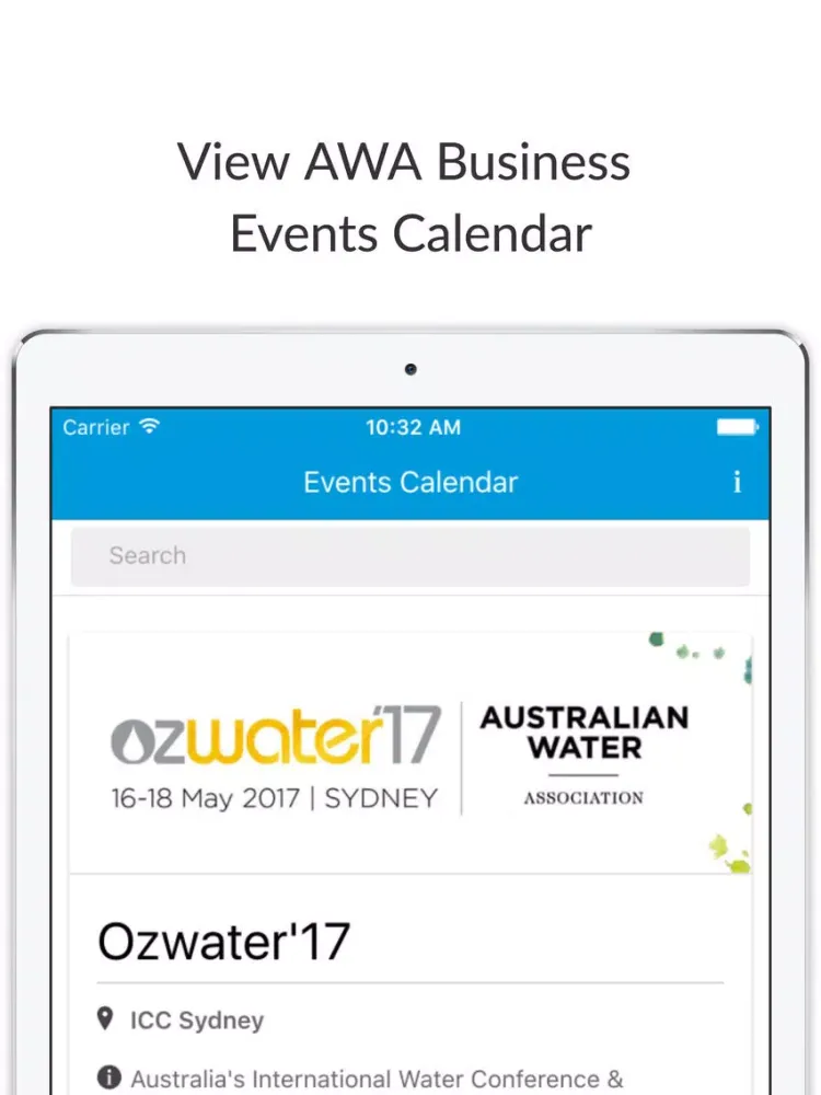 تصاویر Australian Water Association iPad 