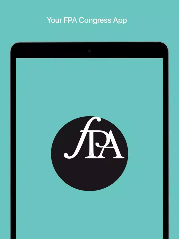 ภาพหน้าจอของ FPA Congress iPad 
