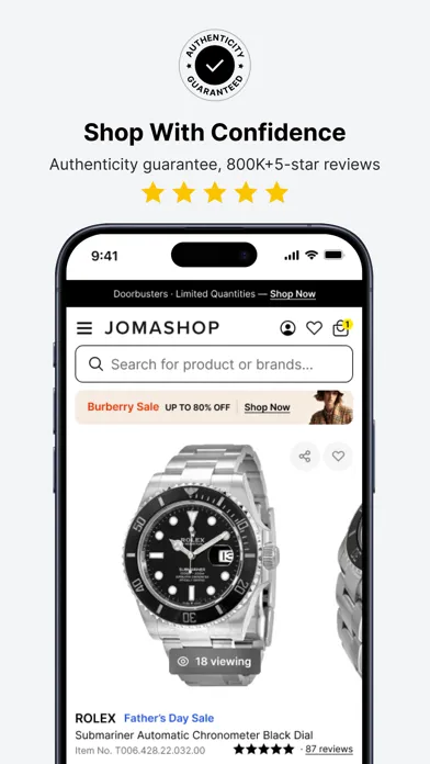 Jomashop 스크린샷
