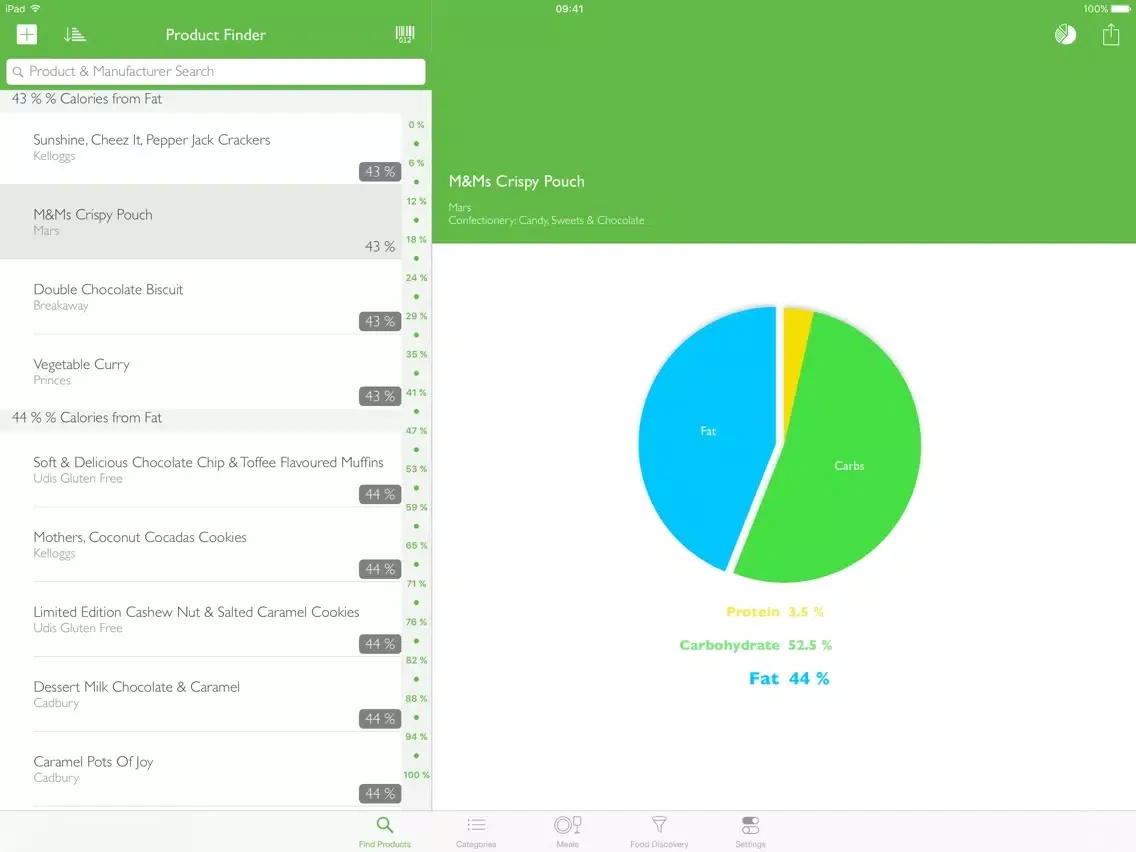 Zrzuty ekranu Supermarket Food Nutrition & Calorie Guide iPad 