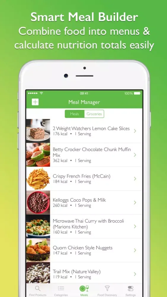 Zrzuty ekranu Supermarket Food Nutrition & Calorie Guide
