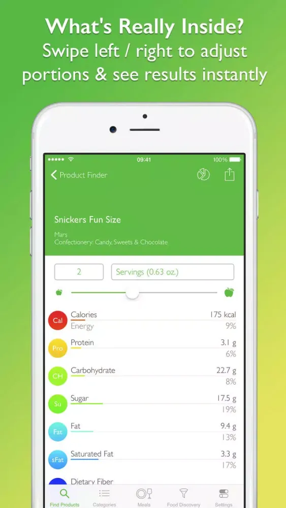 Zrzuty ekranu Supermarket Food Nutrition & Calorie Guide