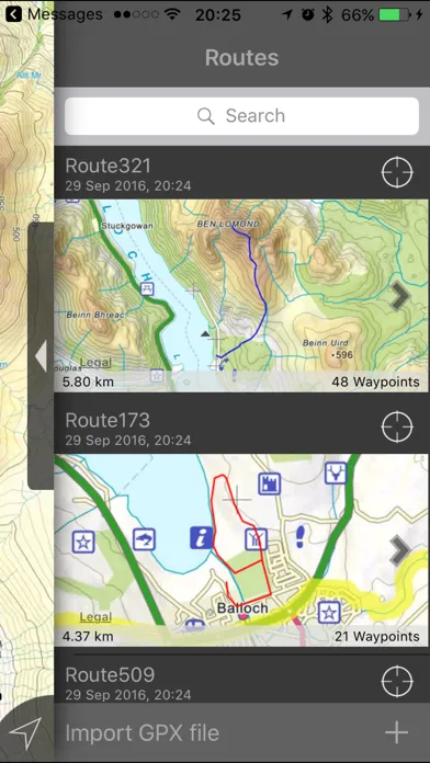 Tangkapan skrin Loch Lomond Maps Offline