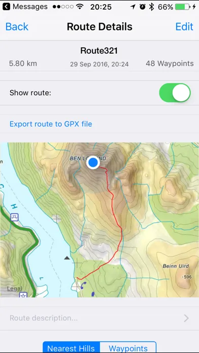 Tangkapan skrin Loch Lomond Maps Offline