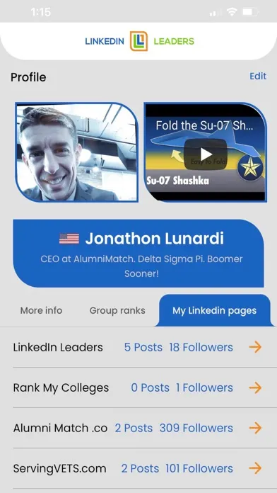 Screenshot di Linked Leaders