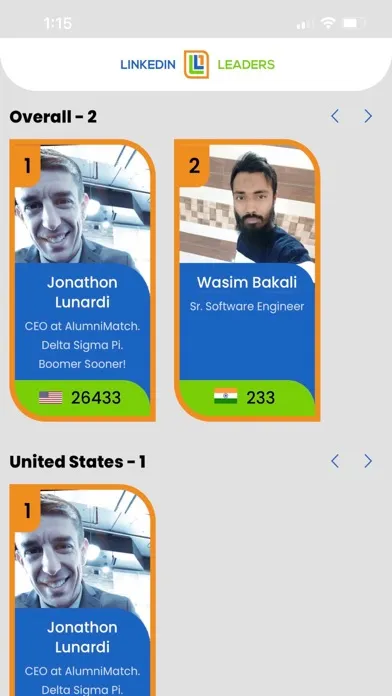 Screenshot di Linked Leaders