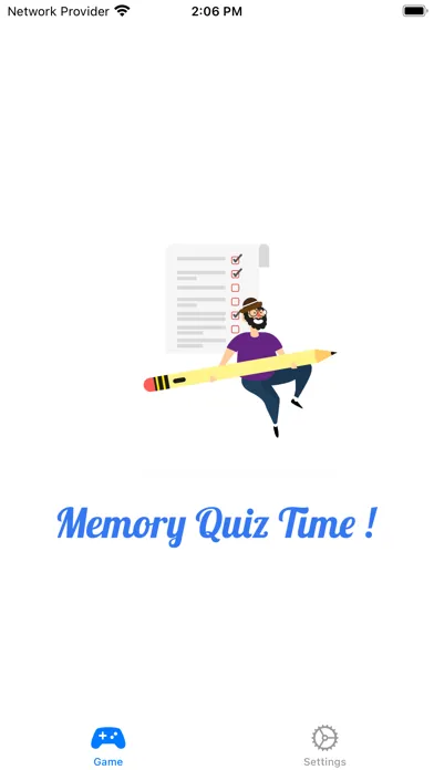 Jon’s MS Memory Quiz Screenshots