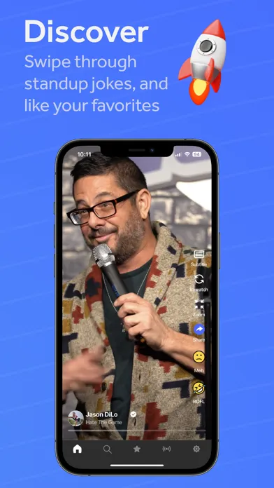 ROFL Stand-up Comedy Video App Screenshots