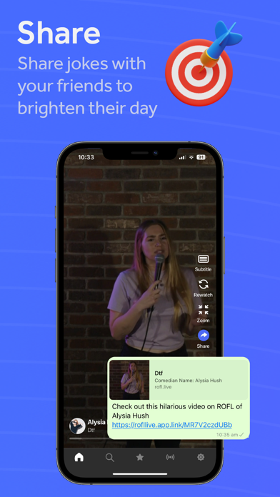 Screenshot di ROFL Stand-up Comedy Video App