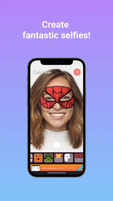 Face Mask - Augmented Reality Screenshots