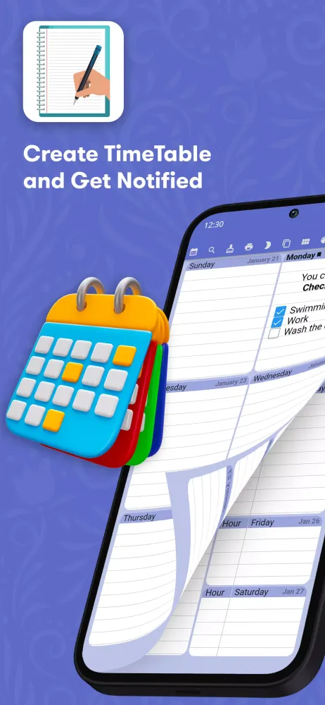 Weekly Planner Screenshots