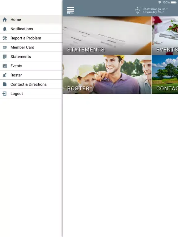 Tangkapan skrin Chattanooga Golf Country Club iPad 