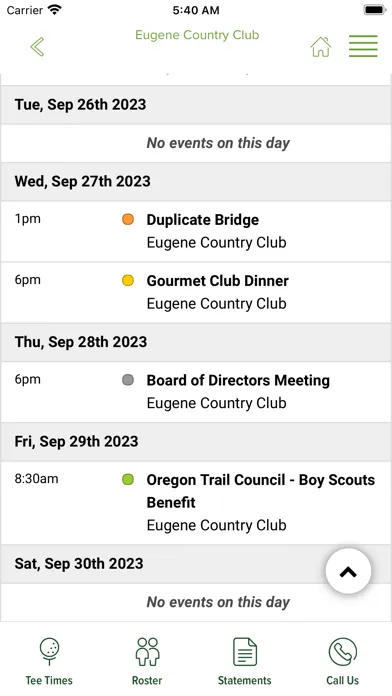 Eugene Country Club應用截圖