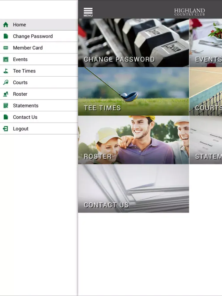 Highland Country Club NC iPad 應用截圖