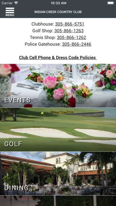 Tangkapan layar Indian Creek Country Club
