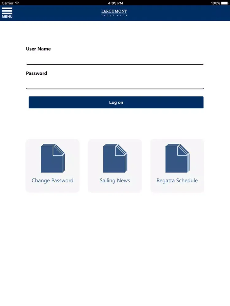 Ảnh chụp màn hình của Larchmont YC iPad 