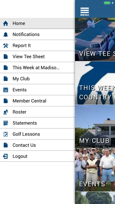 Tangkapan layar Madison Country Club -CT