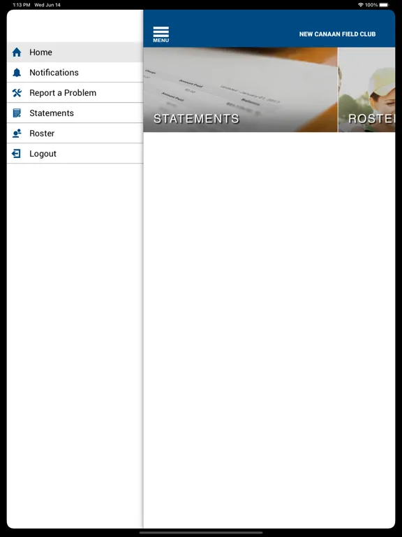Скриншоты New Canaan Field Club iPad 