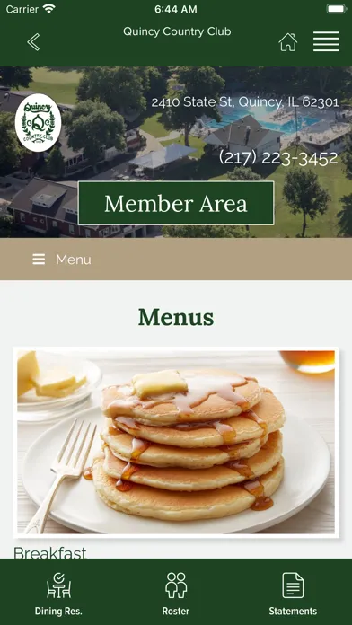 Captures d'écran de Quincy Country Club
