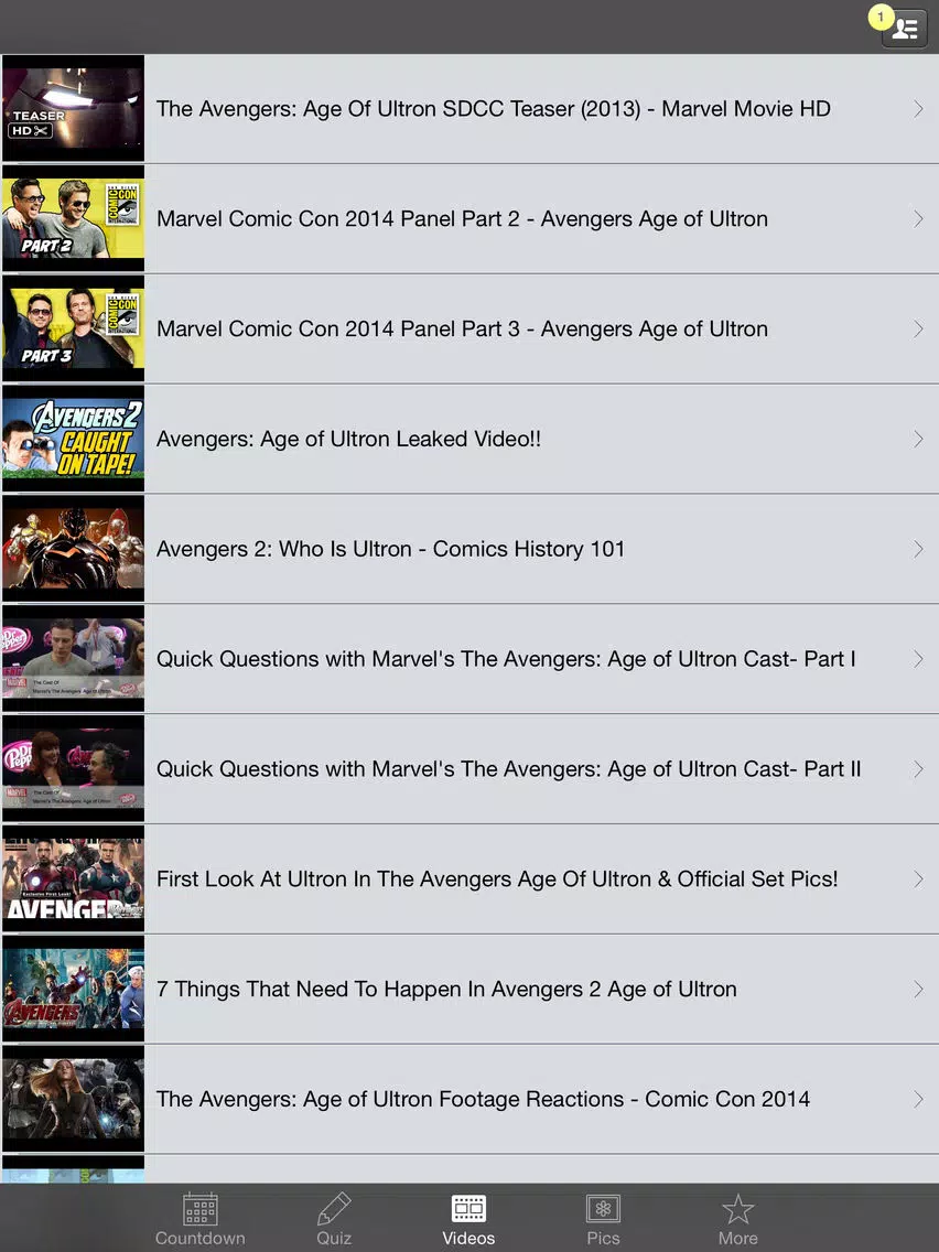صور Countdown - Avengers: Age of Ultron Edition iPad 
