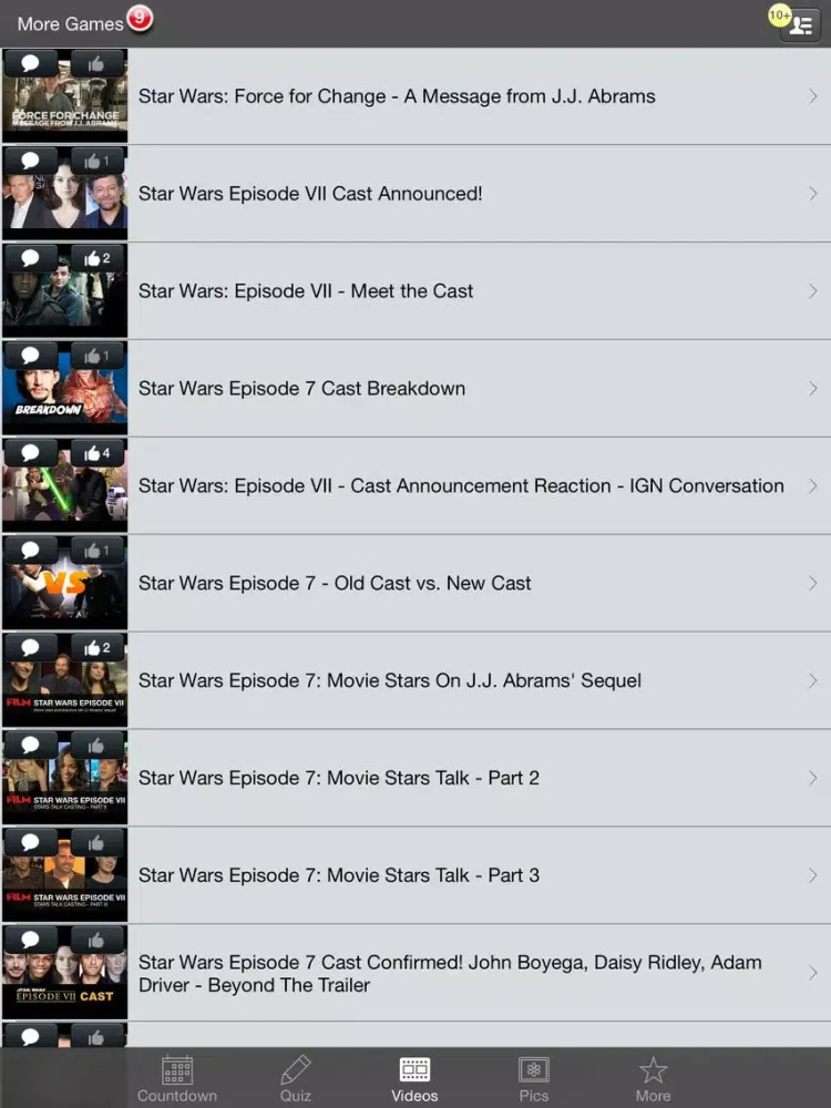 Countdown - Star Wars: Episode VII Edition iPad 应用截图
