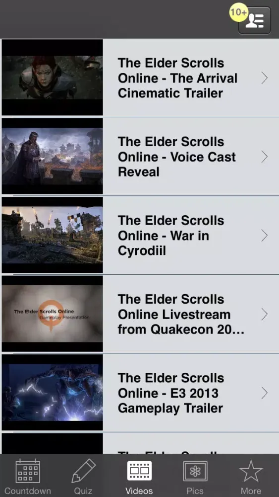 Countdown for Elder Scrolls Online スクリーンショット