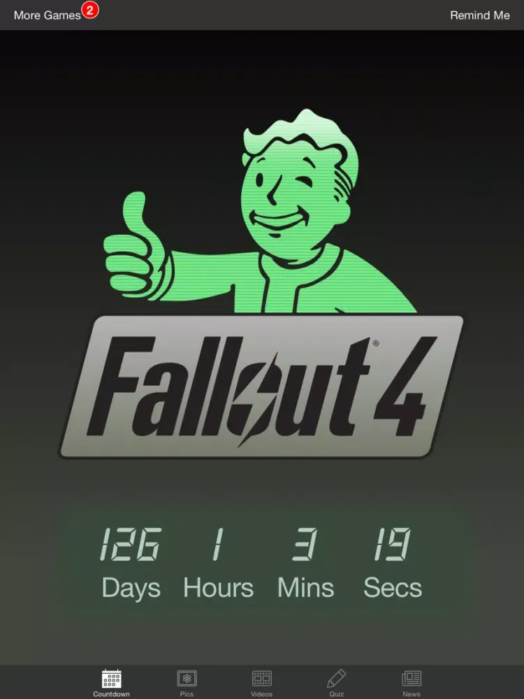 Countdown - Fallout 4 Edition iPad  Ekran Görüntüleri