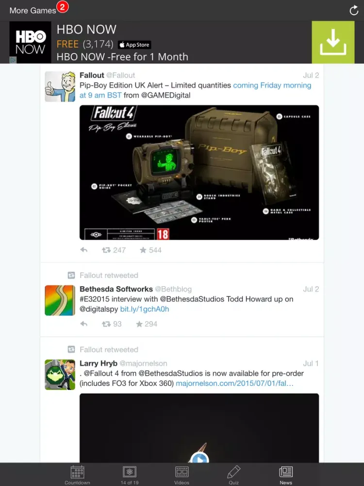 Countdown - Fallout 4 Edition iPad  Ekran Görüntüleri