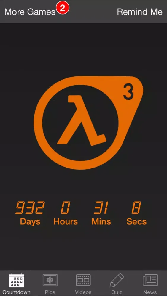 Countdown - Half-Life 3 Edition應用截圖