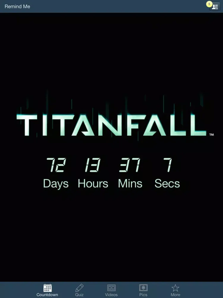 Скриншоты Countdown for Titanfall iPad 