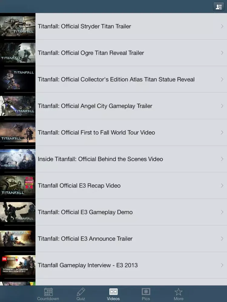 Скриншоты Countdown for Titanfall iPad 
