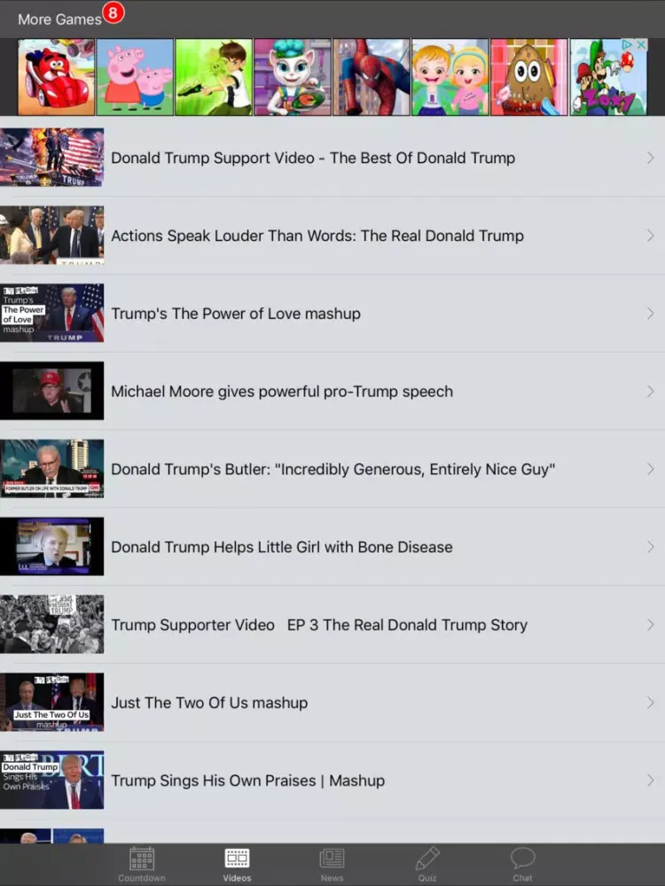 Countdown to President Trump iPad  سکرین شاٹس