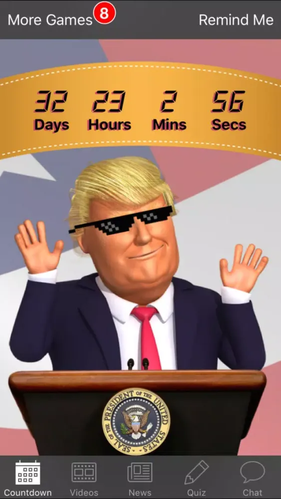 Countdown to President Trump سکرین شاٹس