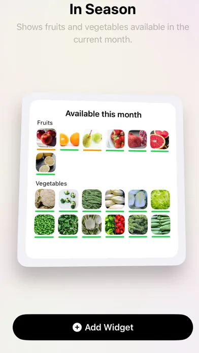 Ảnh chụp màn hình của In Season: eat fresh & healthy