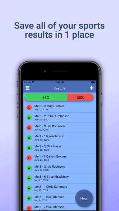Tangkapan layar Result Log - Save Your Results