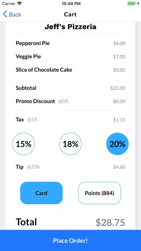 Capturas de pantalla de Presto Pickup: Order Ahead