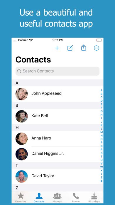Скриншоты ContactsXL + Favorites Widget