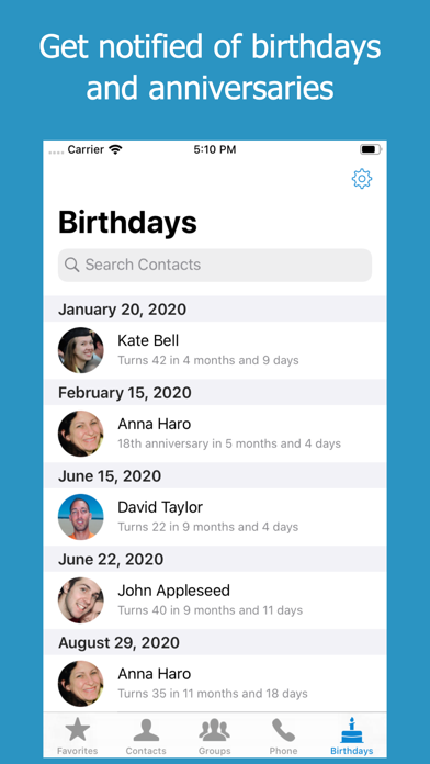 Скриншоты ContactsXL + Favorites Widget