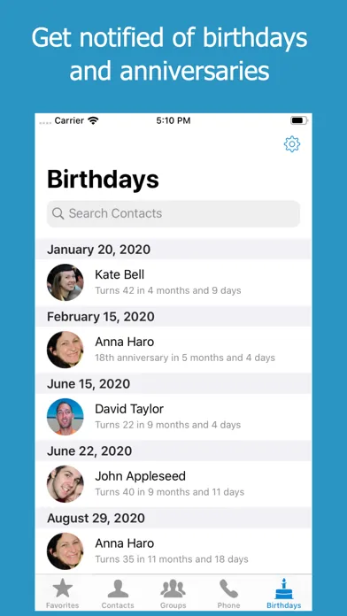 ContactsXL + Favorites Widget स्क्रीनशॉट