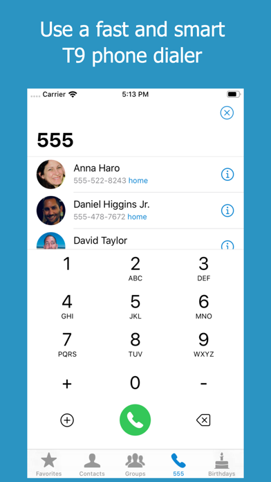 Скриншоты ContactsXL + Favorites Widget