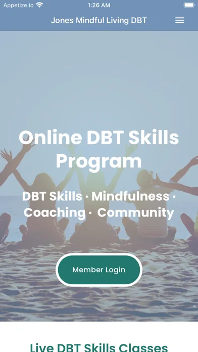 Captures d'écran de Jones Mindful Living DBT