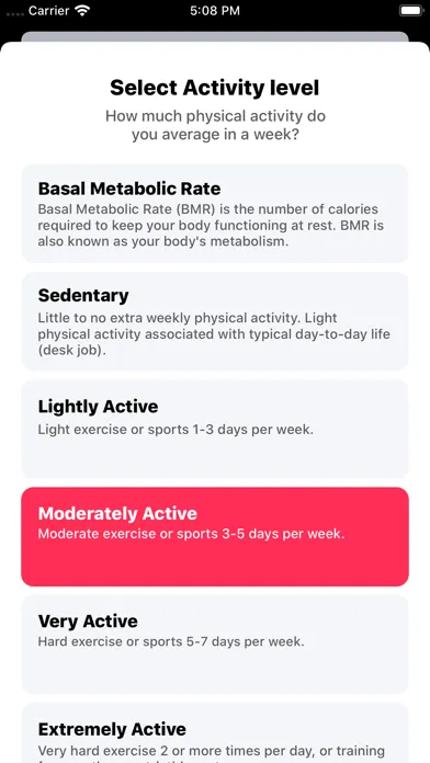 Tangkapan skrin IIFYM Macro/Calorie Calculator