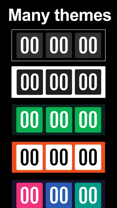 Capturas de tela do Aesthetic Flip Clock