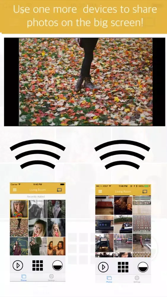 Zrzuty ekranu PixiPush - Photos with friends on your Chromecast