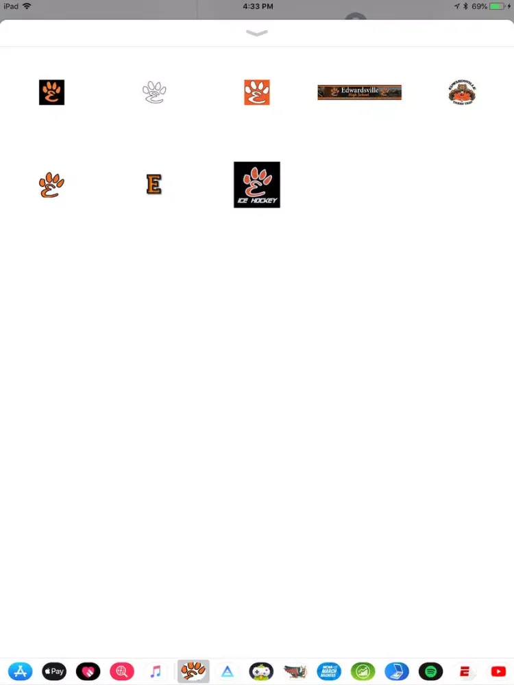 Tangkapan layar EHS Stickers iPad 
